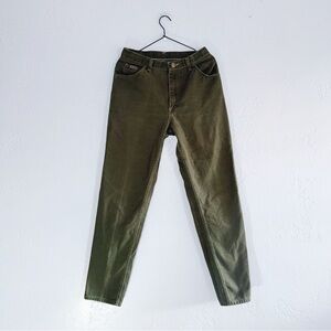 Wrangler Forest Green Y2K Western Mom Jeans Size 12/28”